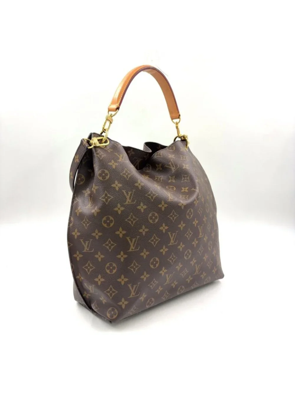 Louis Vuitton Metis Monogram Leather Brown Light Handbag Gold